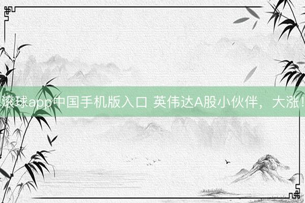 滚球app中国手机版入口 英伟达A股小伙伴，大涨！