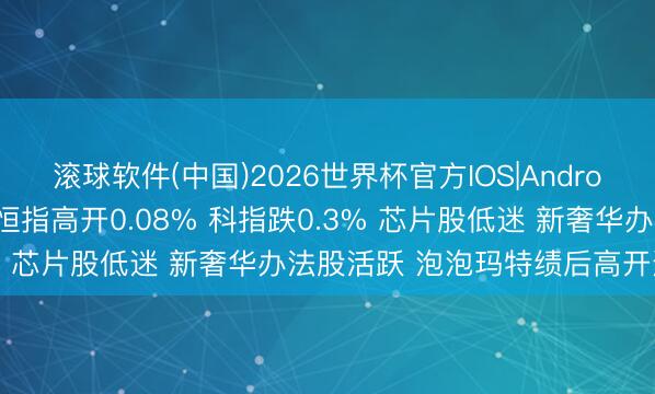 滚球软件(中国)2026世界杯官方IOS|Android手机app下载 快讯：恒指高开0.08% 科指跌0.3% 芯片股低迷 新奢华办法股活跃 泡泡玛特绩后高开近4%