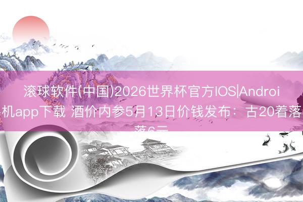 滚球软件(中国)2026世界杯官方IOS|Android手机app下载 酒价内参5月13日价钱发布：古20着落6元