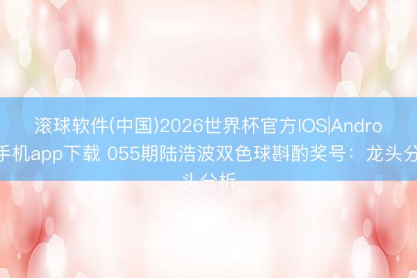 滚球软件(中国)2026世界杯官方IOS|Android手机app下载 055期陆浩波双色球斟酌奖号：龙头分析