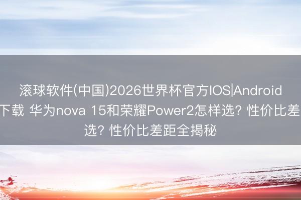 滚球软件(中国)2026世界杯官方IOS|Android手机app下载 华为nova 15和荣耀Power2怎样选? 性价比差距全揭秘