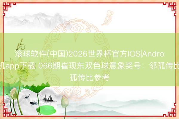 滚球软件(中国)2026世界杯官方IOS|Android手机app下载 066期崔现东双色球意象奖号：邻孤传比参考