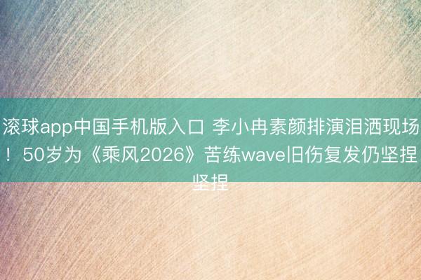 滚球app中国手机版入口 李小冉素颜排演泪洒现场！50岁为《乘风2026》苦练wave旧伤复发仍坚捏