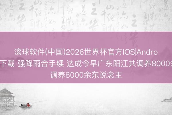 滚球软件(中国)2026世界杯官方IOS|Android手机app下载 强降雨合手续 达成今早广东阳江共调养8000余东说念主